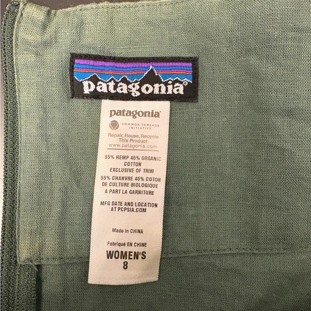 Patagonia Summertime Tank Top organic cotton hemp size 8 - Picture 7 of 8